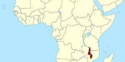 Botswana lokasi di peta dunia