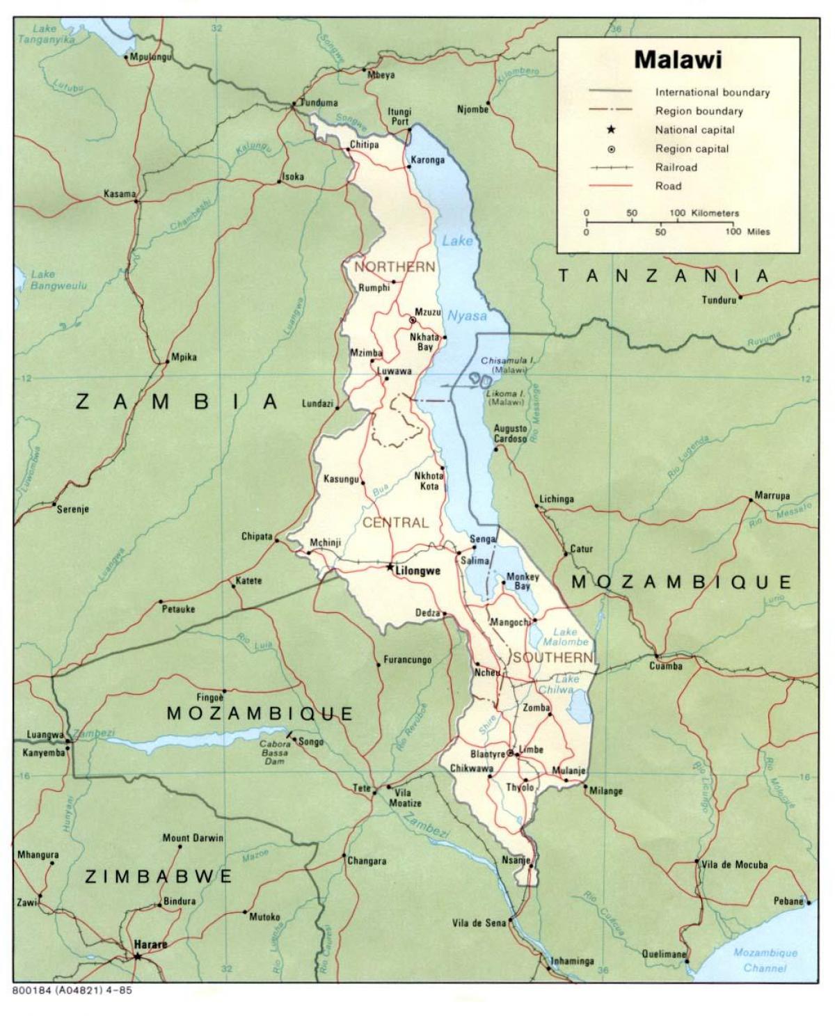 jalan peta blantyre Botswana